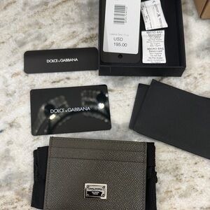 Dolce and Gabbana grey card case